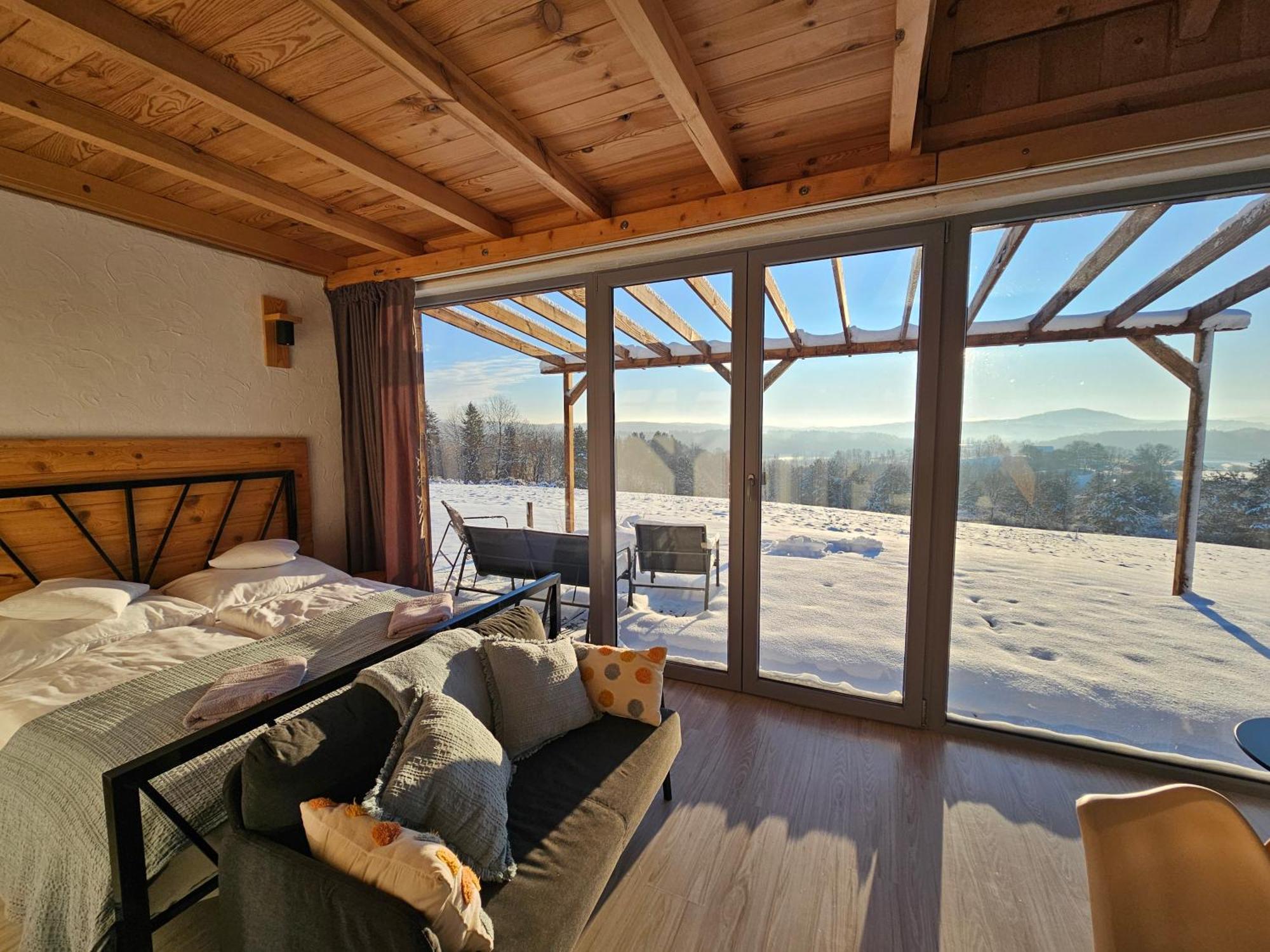 Вилла Widokowe Stodoly Bieszczady Леско Экстерьер фото